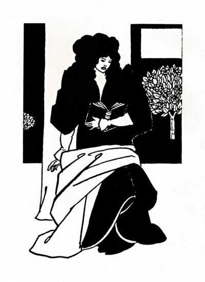 Ilustração de Morte DArthur, 1893-1894, 1923 de Aubrey Beardsley