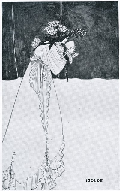 Isolde Bebendo o Veneno de Aubrey Beardsley