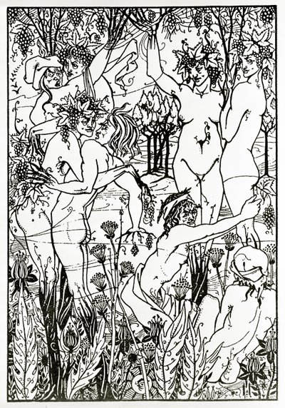 The Orgy, c.1894 (litho) de Aubrey Beardsley