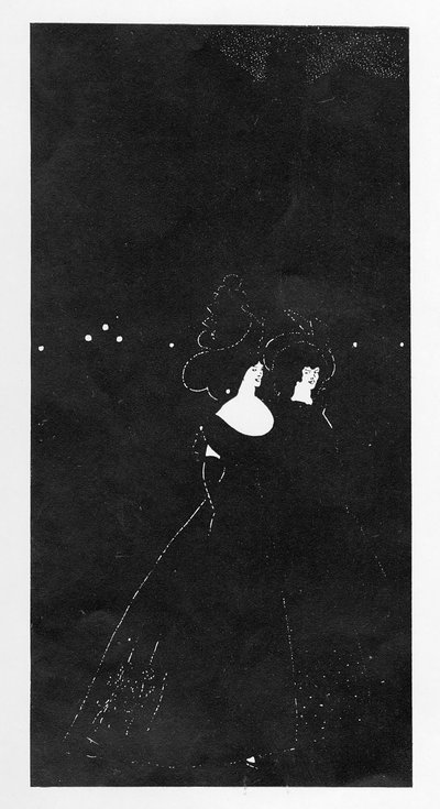 Les Passades, ilustração de &39;O número de inverno de hoje&39;, 1894 de Aubrey Beardsley