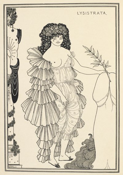 Lysistrata - personagem de uma comédia de Aristófanes de Aubrey Beardsley