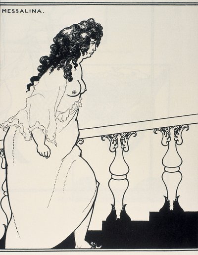 Messalina a sair do banho de Aubrey Beardsley