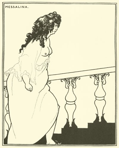 Messalina voltando do banho de Aubrey Beardsley