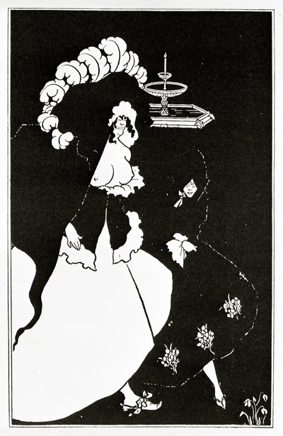 Messalina e companheiro voltando de um bordel, c.1894 de Aubrey Beardsley