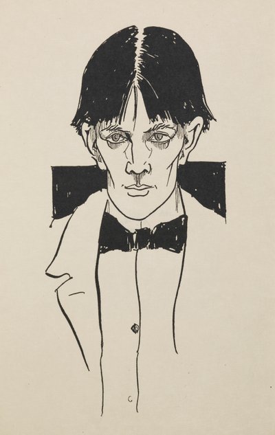 Retrato de um livro de cinquenta desenhos de Aubrey Beardsley