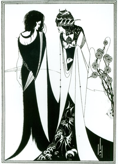 Salomé com sua mãe, Herodíades de Aubrey Beardsley