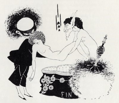 Peça de cauda de "Salomé" 1893 (litografia) de Aubrey Beardsley