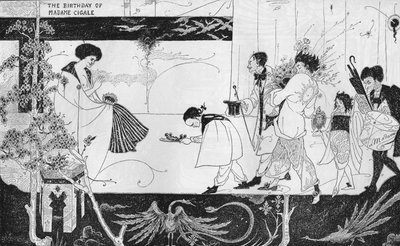 O aniversário de Madame Cigale, c1893 de Aubrey Beardsley