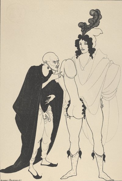 O Exame do Arauto, para A Lisístrata de Aristófanes, ca. 1926. de Aubrey Beardsley