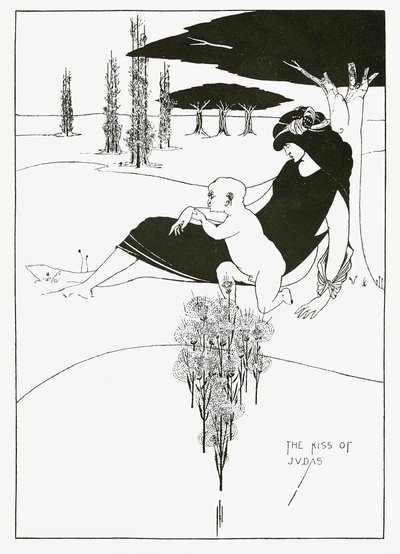 O beijo de Judas, 1893 de Aubrey Beardsley