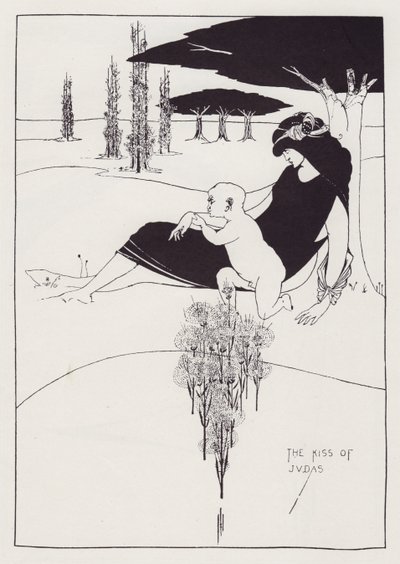 O Beijo de Judas, 1893. de Aubrey Beardsley