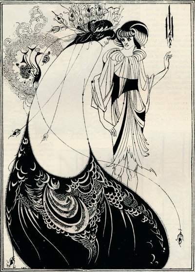 A menina do pavão, 1893 de Aubrey Beardsley