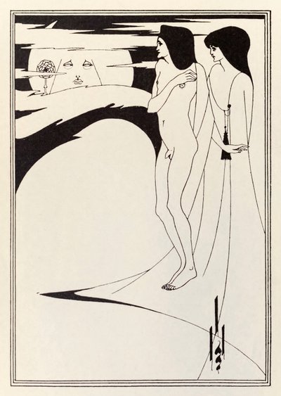 "A Mulher e a Lua" de Aubrey Beardsley