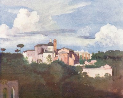 Roma: SS John and Paul from the Palatine (litografia a cores) de Aubrey Waterfield