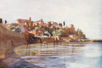 Roma: O Aventino (litografia a cores) de Aubrey Waterfield