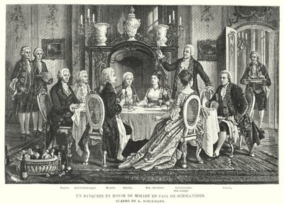 Um Banquete em Honra de Mozart na Schikaneder