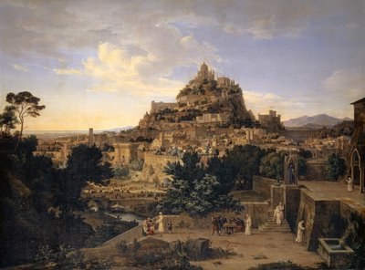 O Dia da Idade Média, 1829 de August Ahlborn