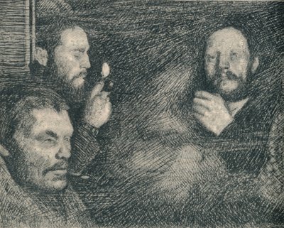 Uma fumaça na cozinha do Fram., C1893-1896, 1897 de August Eiebakke