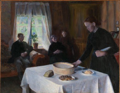 Colocação da mesa de August Eiebakke