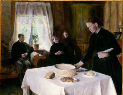 Colocando a Mesa de August Eiebakke