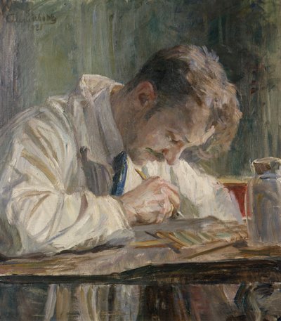 O pintor de porcelana de August Eiebakke