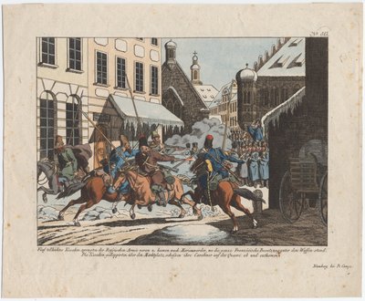 Cinco cossacos entraram em Marienwerder de August Friedrich Andreas Campe