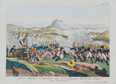 Tomada da fortaleza de Shumen em 1828, c. 1830 de August Friedrich Andreas Campe