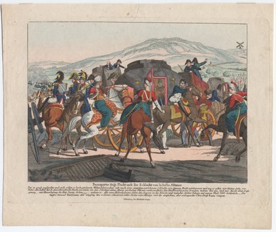 O vôo de Napoleão após a batalha de Waterloo de August Friedrich Andreas Campe