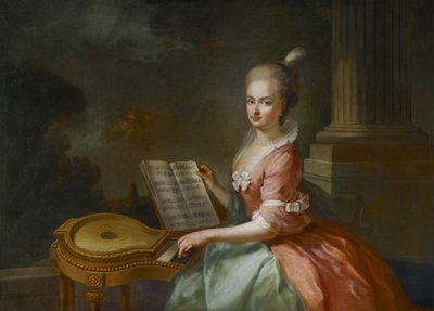 Princesa Maria Antónia do Liechtenstein (1756-1821) de August Friedrich Oelenhainz