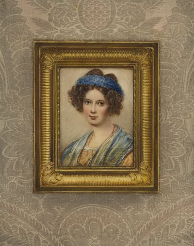 Retrato da esposa de Ludwig von Borstell de August Grahl