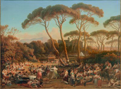 Festival Folclórico Romano no Parque Villa Borghese de August Lucas