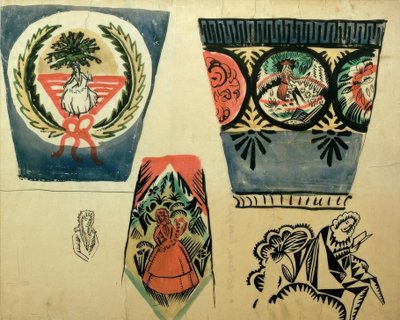 Três vasos de August Macke