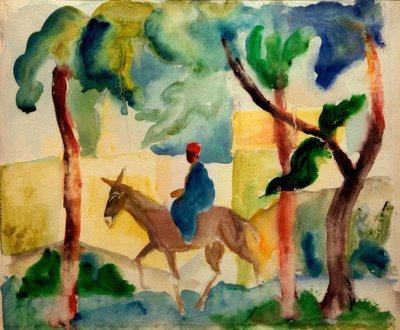 Eselsreiter de August Macke