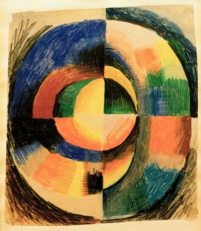 Círculo de cores II (grande) de August Macke