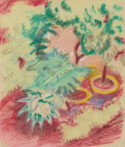 Vasos de flores. de August Macke
