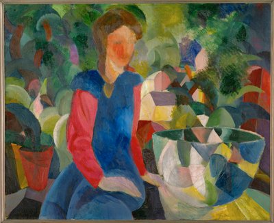 Rapariga com aquário de August Macke