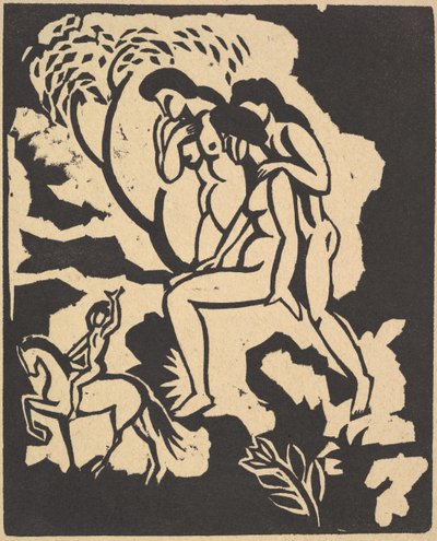Saudação de saudação, 1912. de August Macke