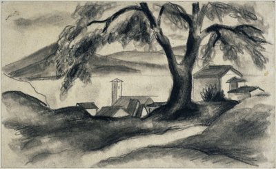 Hilterfingen no lago de Thun de August Macke