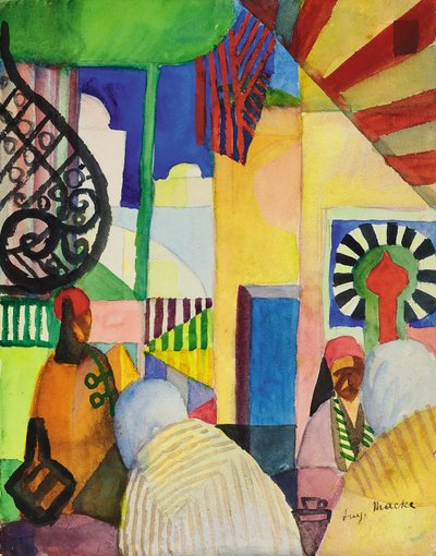 No bazar, 1914 de August Macke
