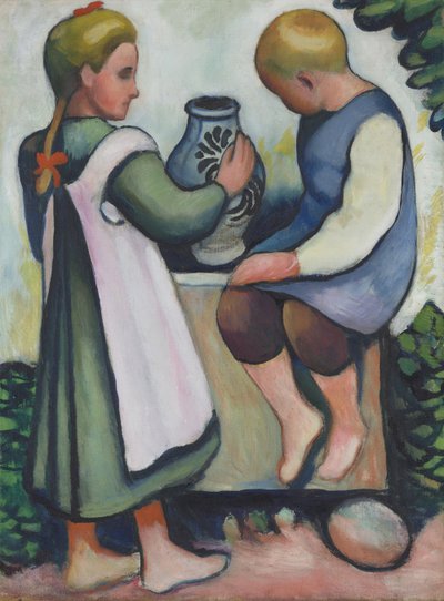 Crianças na fonte II de August Macke
