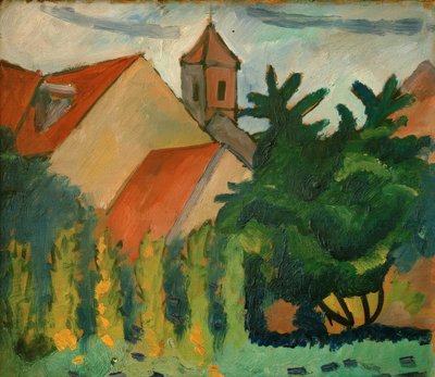 Igreja em Kandern de August Macke