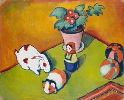 Brinquedos do pequeno Walter de August Macke