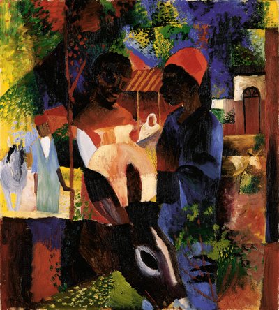 Mercado em Tunis de August Macke