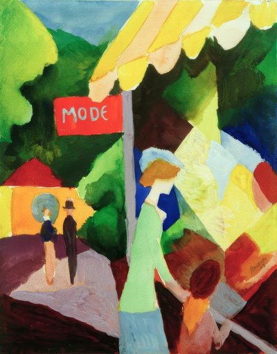 vitrine de moda de August Macke