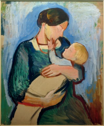 Mãe com criança de August Macke