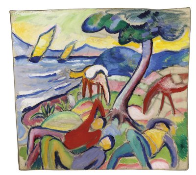 Cavaleiros adormecidos, 1910 de August Macke
