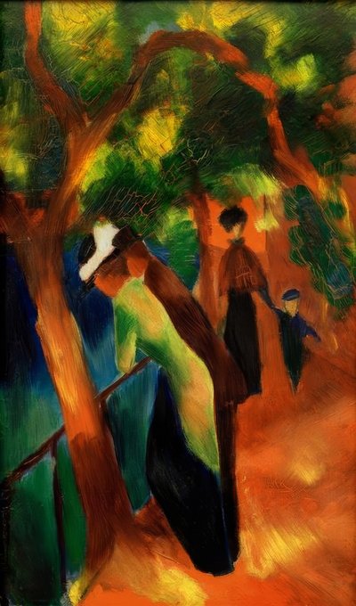 Caminho ensolarado de August Macke