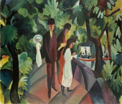 Andar na ponte de August Macke