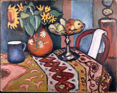 Ainda vida com girassóis II, 1911 de August Macke