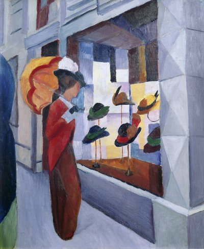 Loja do Milliner de August Macke